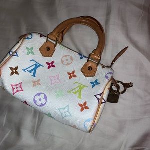 Louis Vuitton multicolor mini sac HL speedy bag